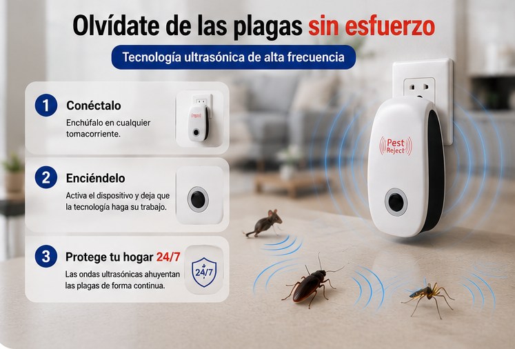 Repelente Ultrasónico para PLAGAS®